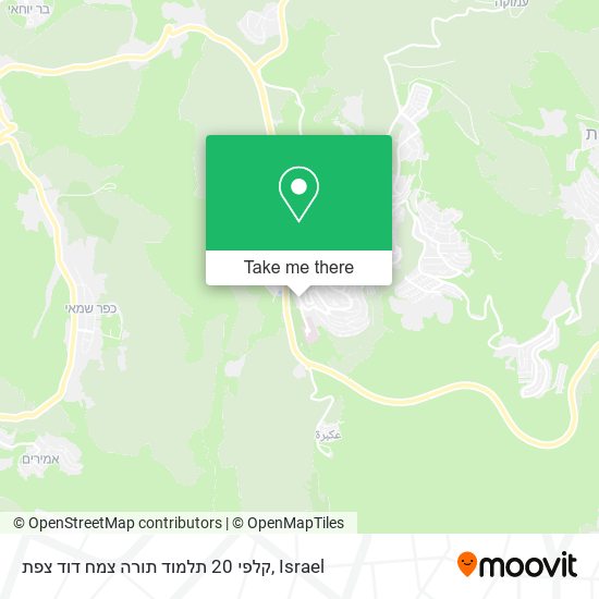 קלפי 20 תלמוד תורה צמח דוד צפת map