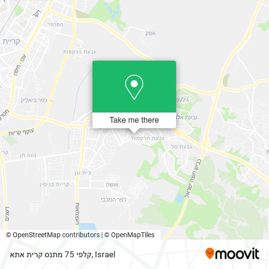 קלפי 75 מתנס קרית אתא map