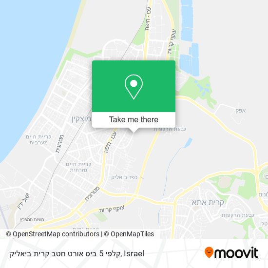 קלפי 5 ביס אורט חטב קרית ביאליק map