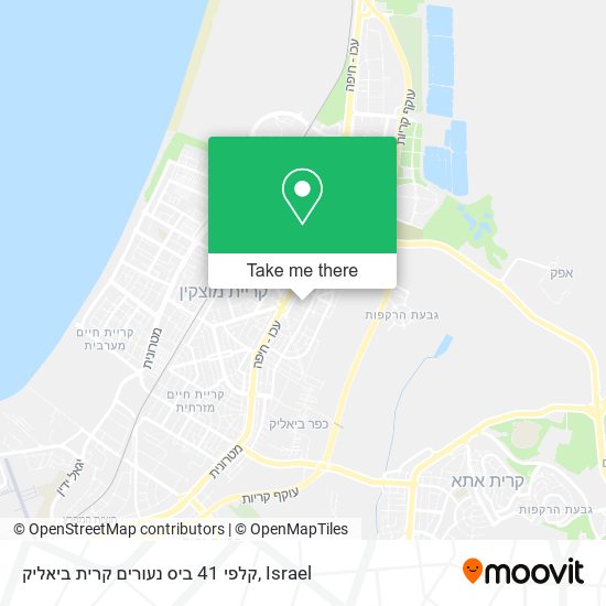 קלפי 41 ביס נעורים קרית ביאליק map