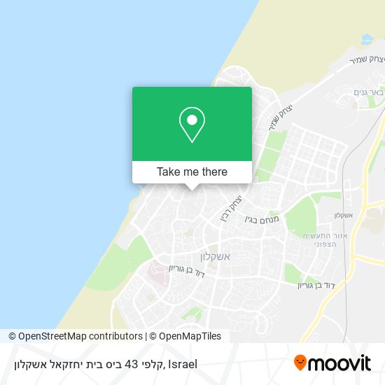 קלפי 43 ביס בית יחזקאל אשקלון map
