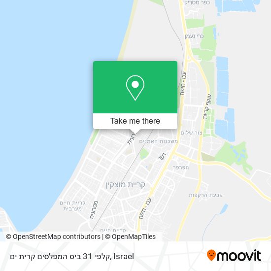 קלפי 31 ביס המפלסים קרית ים map