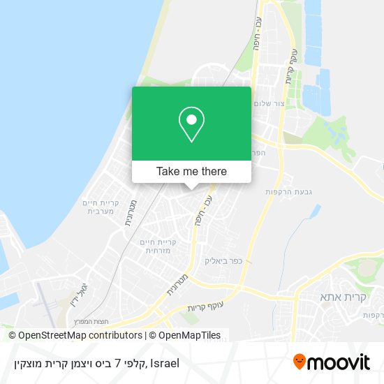 קלפי 7 ביס ויצמן קרית מוצקין map