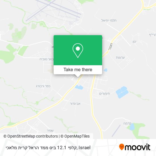 קלפי 12.1 ביס ממד הראל קרית מלאכי map