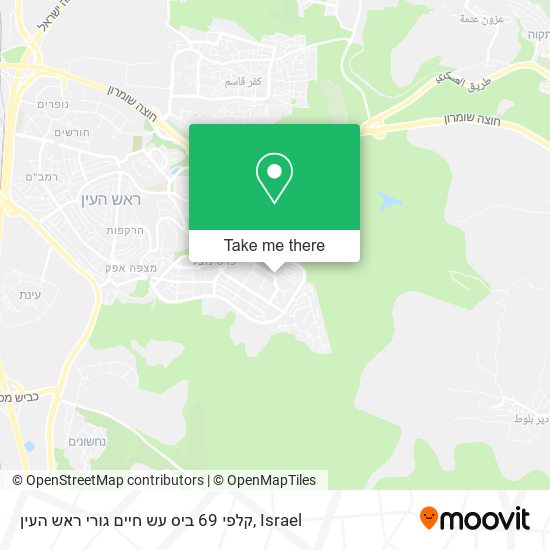 קלפי 69 ביס עש חיים גורי ראש העין map