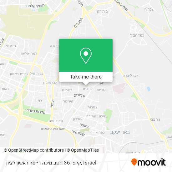 Карта קלפי 36 חטב מיכה רייסר ראשון לציון
