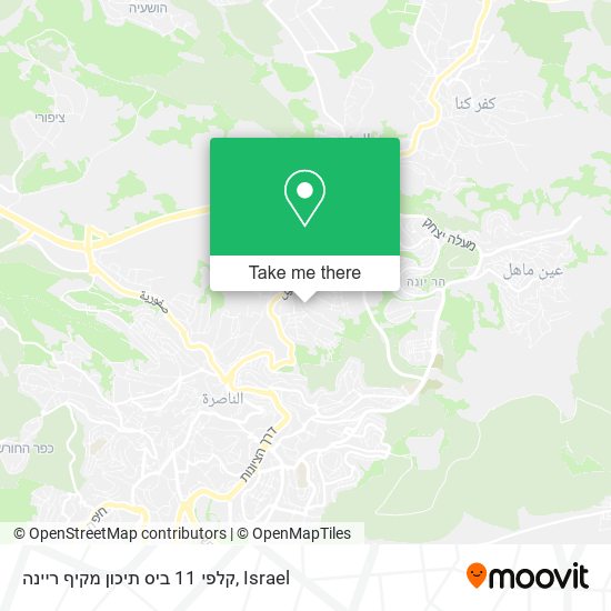 קלפי 11 ביס תיכון מקיף ריינה map