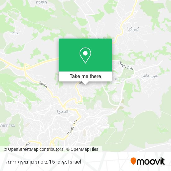 קלפי 15 ביס תיכון מקיף ריינה map