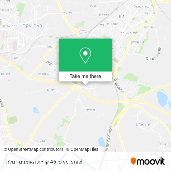 קלפי 45 קריית האומנים רמלה map