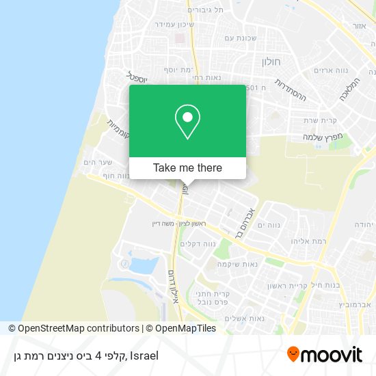 קלפי 4 ביס ניצנים רמת גן map