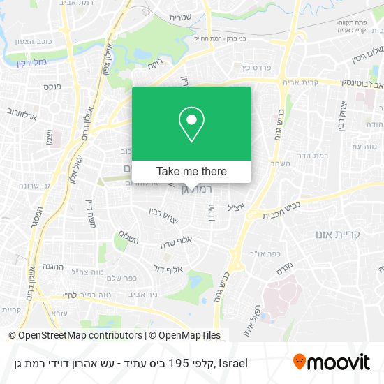 Карта קלפי 195 ביס עתיד - עש אהרון דוידי רמת גן
