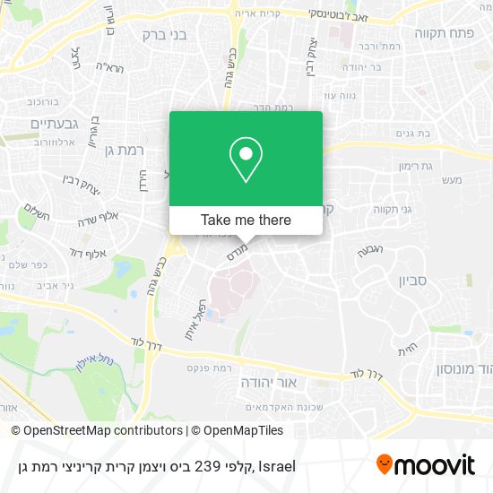 Карта קלפי 239 ביס ויצמן קרית קריניצי רמת גן