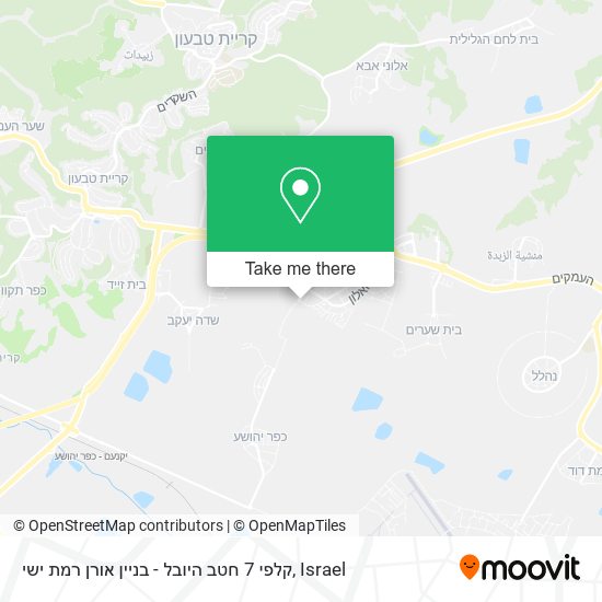 קלפי 7 חטב היובל - בניין אורן רמת ישי map