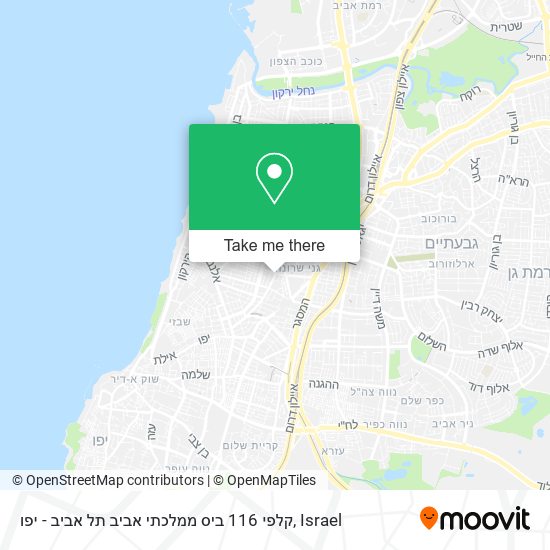 קלפי 116 ביס ממלכתי אביב תל אביב - יפו map