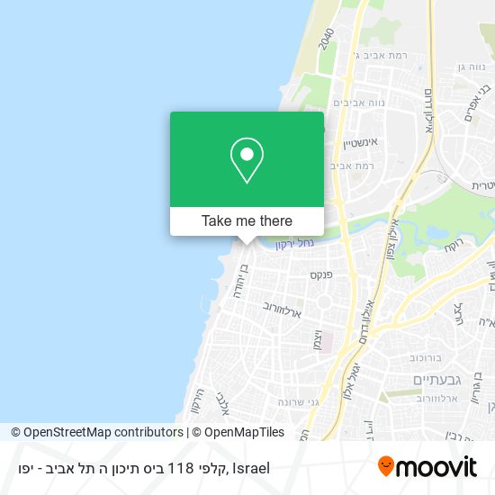 קלפי 118 ביס תיכון ה תל אביב - יפו map