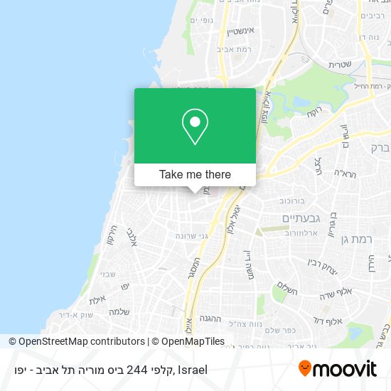 קלפי 244 ביס מוריה תל אביב - יפו map