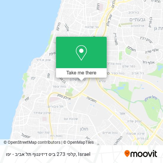 Карта קלפי 273 ביס דיזינגוף תל אביב - יפו