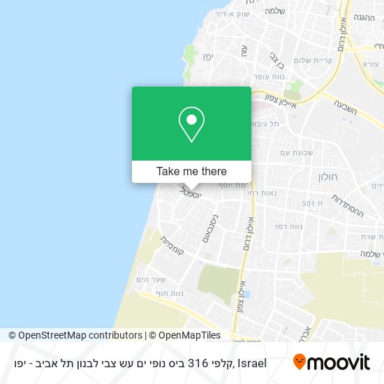 Карта קלפי 316 ביס נופי ים עש צבי לבנון תל אביב - יפו