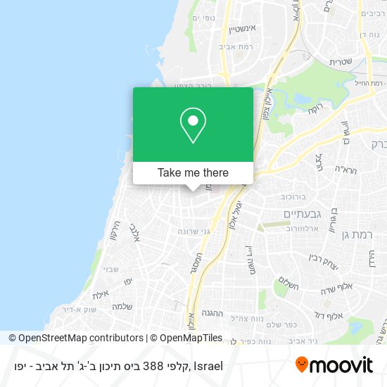 קלפי 388 ביס תיכון ב'-ג' תל אביב - יפו map