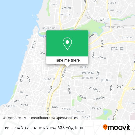 Карта קלפי 638 אשכול גנים-הטירה תל אביב - יפו