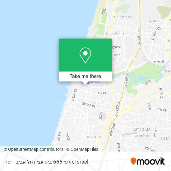 קלפי 665 ביס עציון תל אביב - יפו map