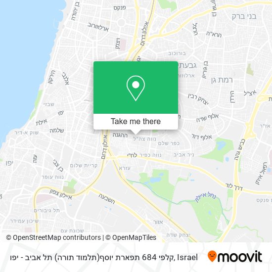 קלפי 684 תפארת יוסף(תלמוד תורה) תל אביב - יפו map