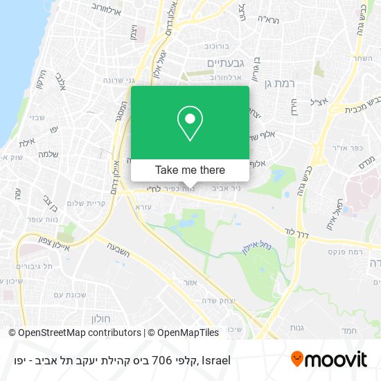 קלפי 706 ביס קהילת יעקב תל אביב - יפו map