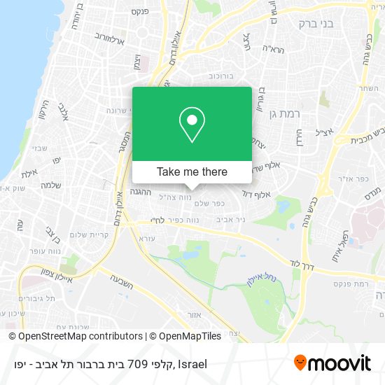 Карта קלפי 709 בית ברבור תל אביב - יפו