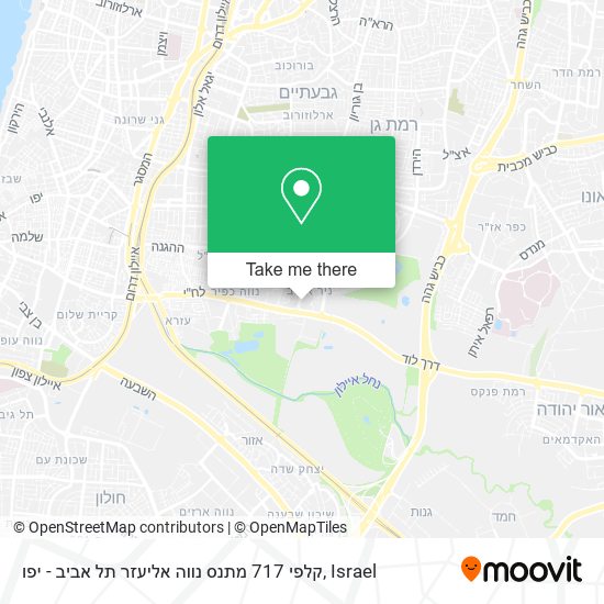 Карта קלפי 717 מתנס נווה אליעזר תל אביב - יפו