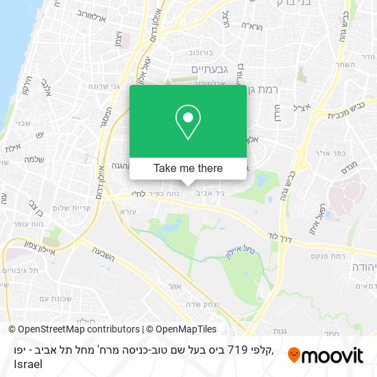 קלפי 719 ביס בעל שם טוב-כניסה מרח' מחל תל אביב - יפו map