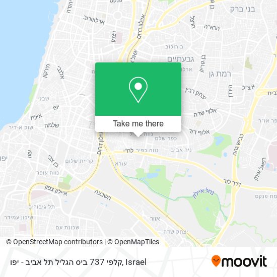 Карта קלפי 737 ביס הגליל תל אביב - יפו