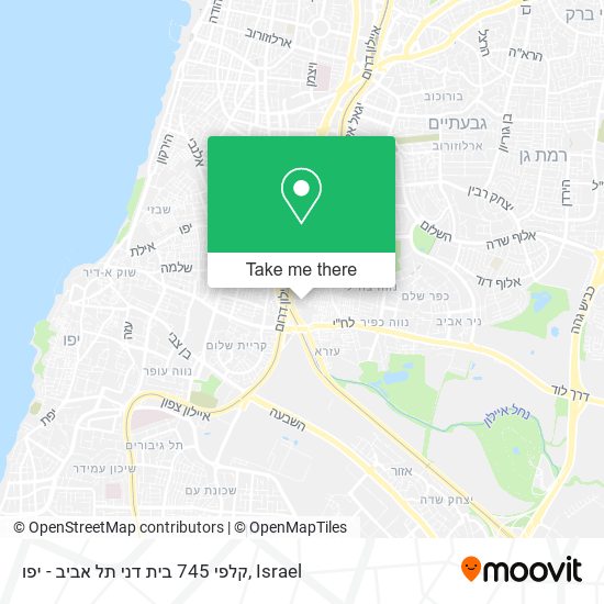 קלפי 745 בית דני תל אביב - יפו map
