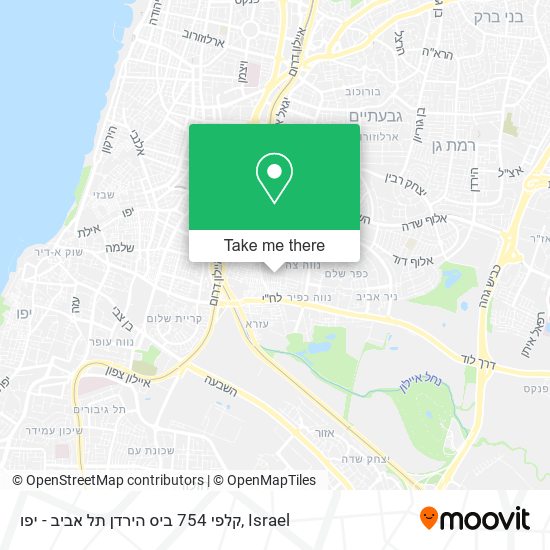 Карта קלפי 754 ביס הירדן תל אביב - יפו