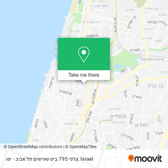 Карта קלפי 795 ביס שורשים תל אביב - יפו