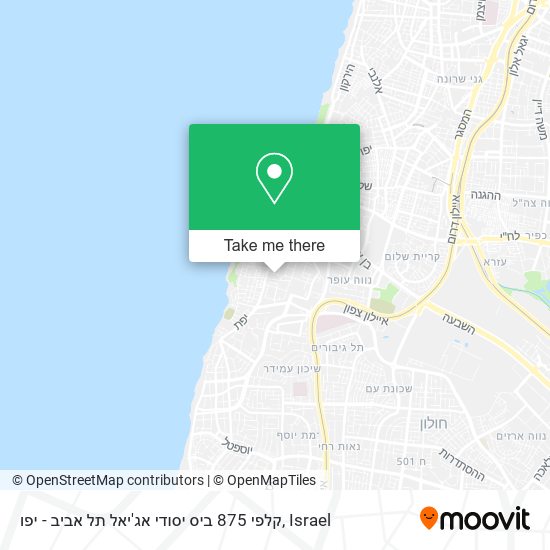 Карта קלפי 875 ביס יסודי אג'יאל תל אביב - יפו