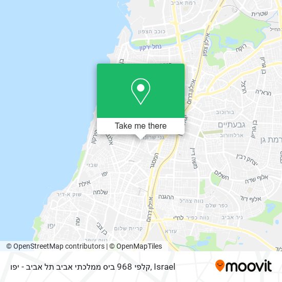 Карта קלפי 968 ביס ממלכתי אביב תל אביב - יפו