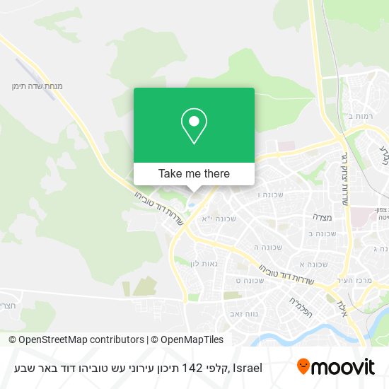 Карта קלפי 142 תיכון עירוני עש טוביהו דוד באר שבע