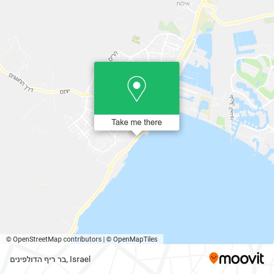 בר ריף הדולפינים map