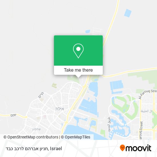 חניון אברהם לרכב כבד map