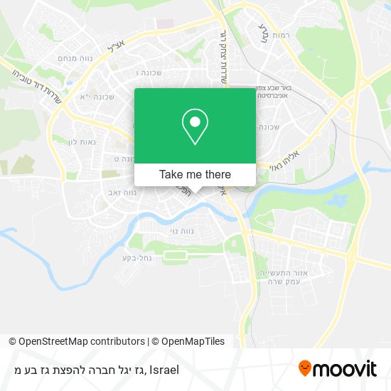 גז יגל חברה להפצת גז בע מ map