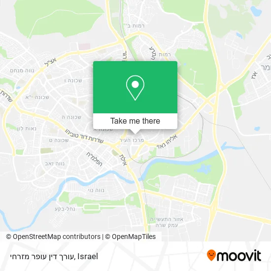 Карта עורך דין עופר מזרחי
