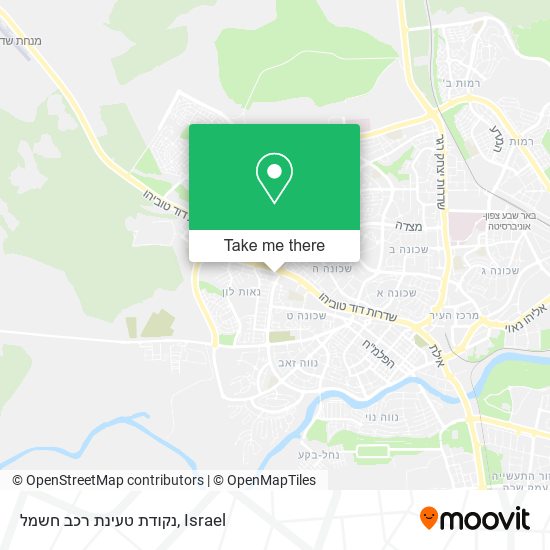 Карта נקודת טעינת רכב חשמל