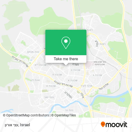 Карта עצי אורון