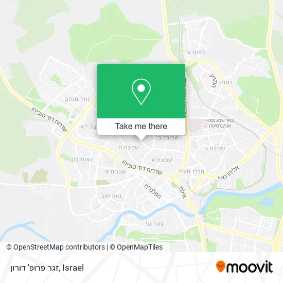 Карта זגר פרופ' דורון