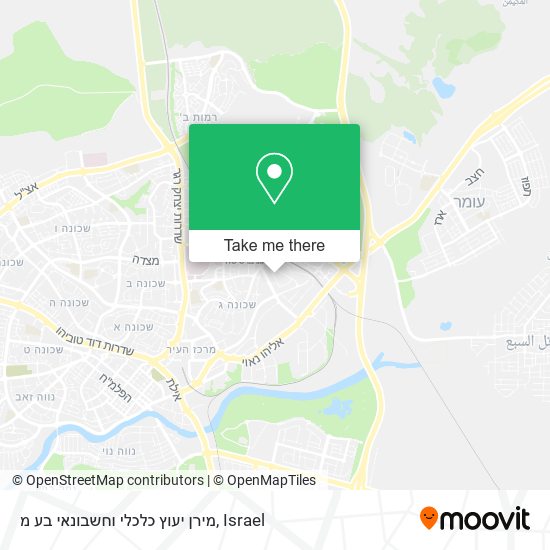 מירן יעוץ כלכלי וחשבונאי בע מ map