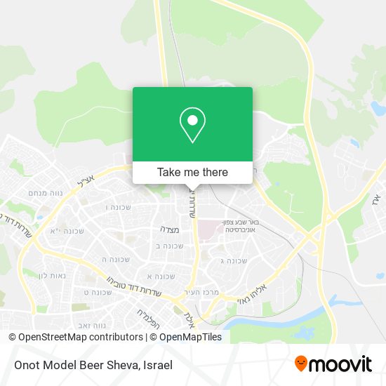 Onot Model Beer Sheva map