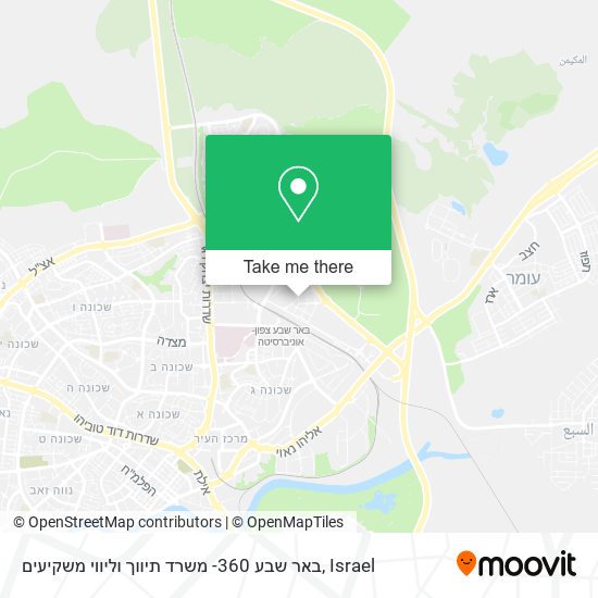 Карта באר שבע 360- משרד תיווך וליווי משקיעים