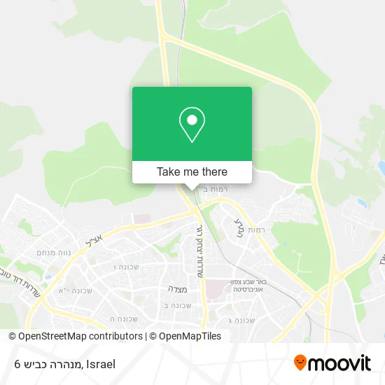 Карта מנהרה כביש 6