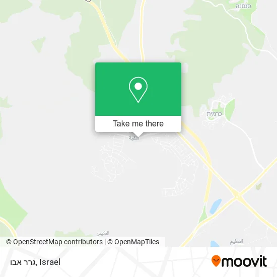 Карта גרר אבו