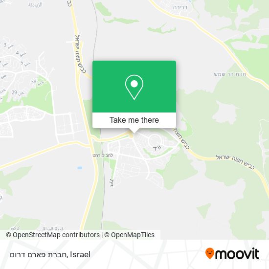 חברת פארם דרום map